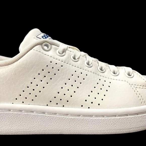 Adidas Advantage Big Boys Lace up Sneakers Size 3.5 White Comfortable Shoes - Picture 8 of 15